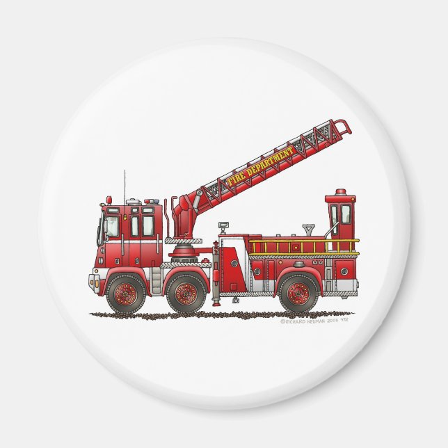 Haken- und Ladenfeuerwagen Magnet (Vorne)