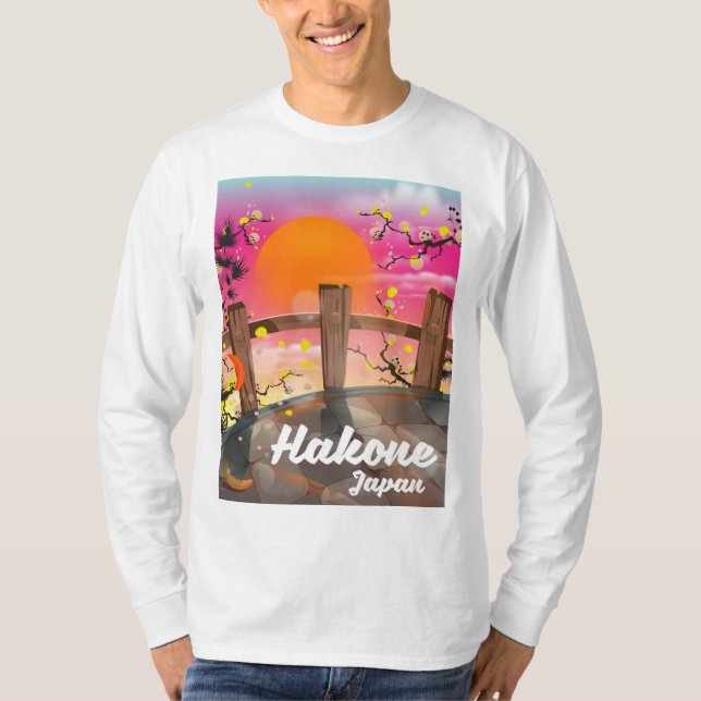 Hakone japan blüht Poster. T-Shirt (Vorderseite)