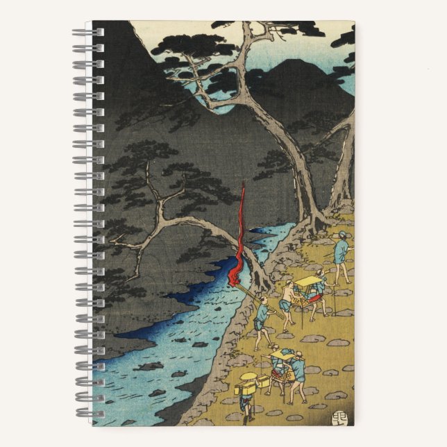 Hakone, Japan: Vintage japanische Holzschnitt-Kuns Notizbuch (Vorderseite)