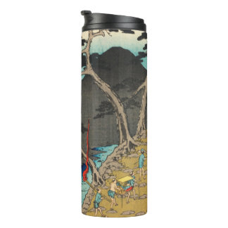 Hakone, Japan: Vintager Holzblock Print Thermosbecher