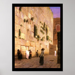 HaKotel durch Jean-LéonGérôme - circa späten 1800s Poster