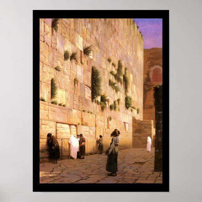 HaKotel von Jean-LéonGérôme - Circa Ende 1800 Poster (Vorne)