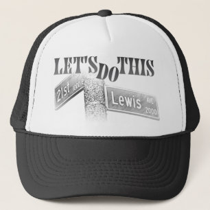 Hakt ein links auf 21 u. Lewis Truckerkappe