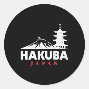 Hakuba Japan Ski Resort Rückfahrt Snowboarden Runder Aufkleber