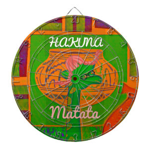 Hakuna Giraffe Kunstprint Dartscheibe