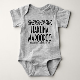 Hakuna Mapoopoo Baby Onsie Baby Strampler