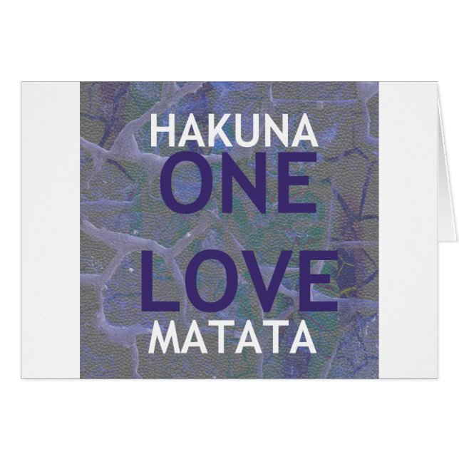 HAKUNA MATATA (Devant horizontal)