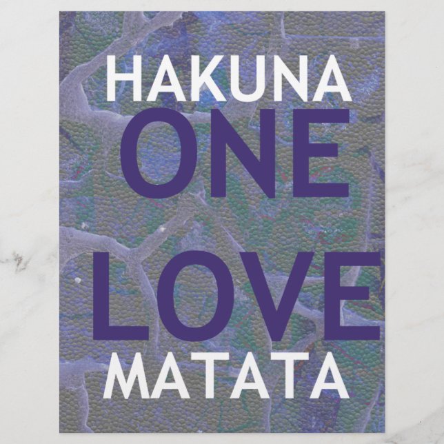 HAKUNA MATATA (Vorderseite)