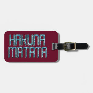 Hakuna Matata 3D Art Print Gepäckanhänger