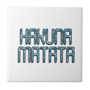 Hakuna Matata 3D Kunst Druck Fliese