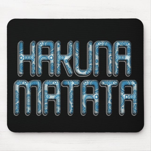 Hakuna Matata 3D-Kunstposter Mousepad (Vorne)