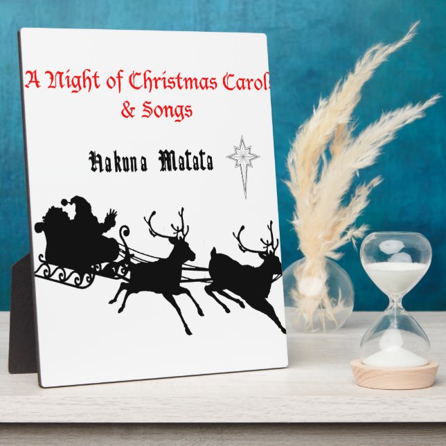 HAKUNA Matata a Night of Christmas Carols & Songs Fotoplatte (Seite)