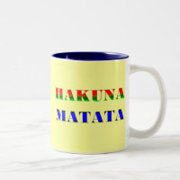 Hakuna Matata/afrikanische Phrase für "keine