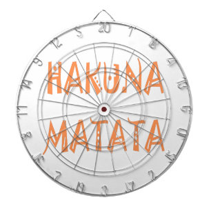 Hakuna Matata – Afrikanische Stammes-Textkunst Dartscheibe