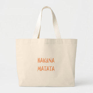 Hakuna Matata - Art des afrikanischen Stammes Jumbo Stoffbeutel