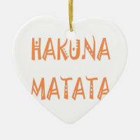 Hakuna Matata - Art des afrikanischen Stammes