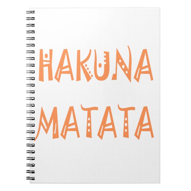 Hakuna Matata - Art des afrikanischen Stammes Notizblock (Vorderseite)