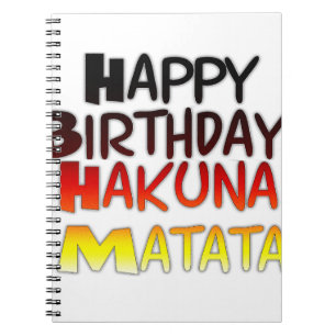 Hakuna Matata Art Print Notizblock