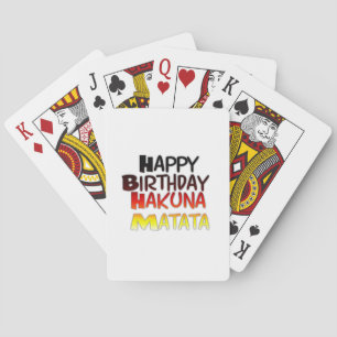 Hakuna Matata Art Print Spielkarten
