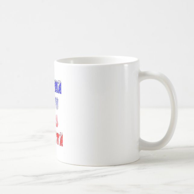 Hakuna Matata Baby & Kids: Französisches Farbdesig Kaffeetasse (Rechts)