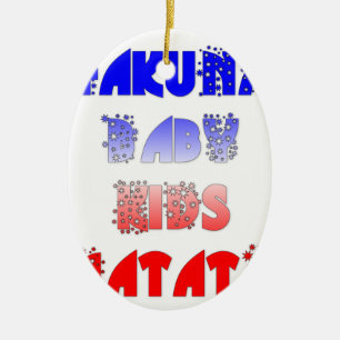 Hakuna Matata Baby & Kids: Französisches Farbdesig Keramik Ornament