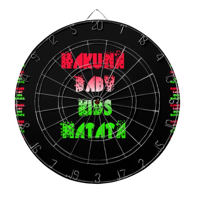 Hakuna Matata Baby Kinder Geschenke phantastische  Dartscheibe (vorne)