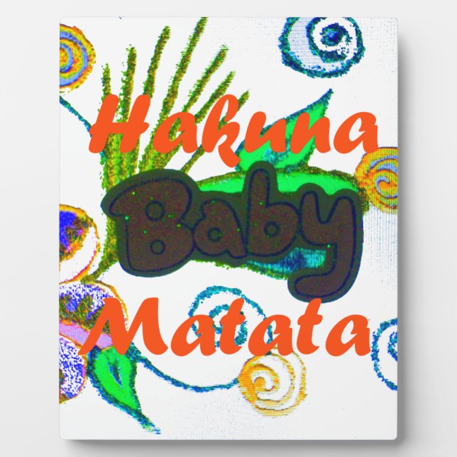 Hakuna Matata Baby.png Fotoplatte (Vorderseite)