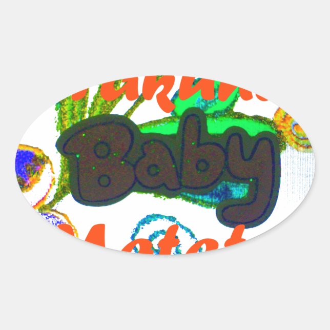Hakuna Matata Baby.png Ovaler Aufkleber (Vorderseite)