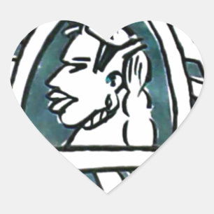 Hakuna Matata Blue Triangle Style.png Herz-Aufkleber