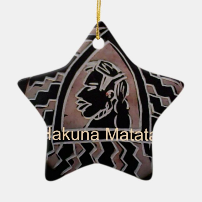 Hakuna Matata Bongo Flavor. Keramikornament (Vorne)