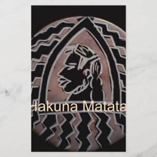Hakuna Matata Bongo Geschmack. Briefpapier