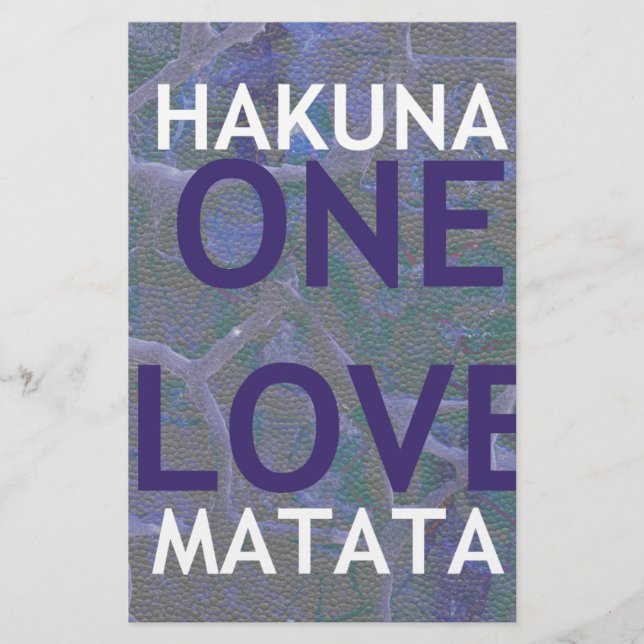 HAKUNA MATATA BRIEFPAPIER (Vorderseite)