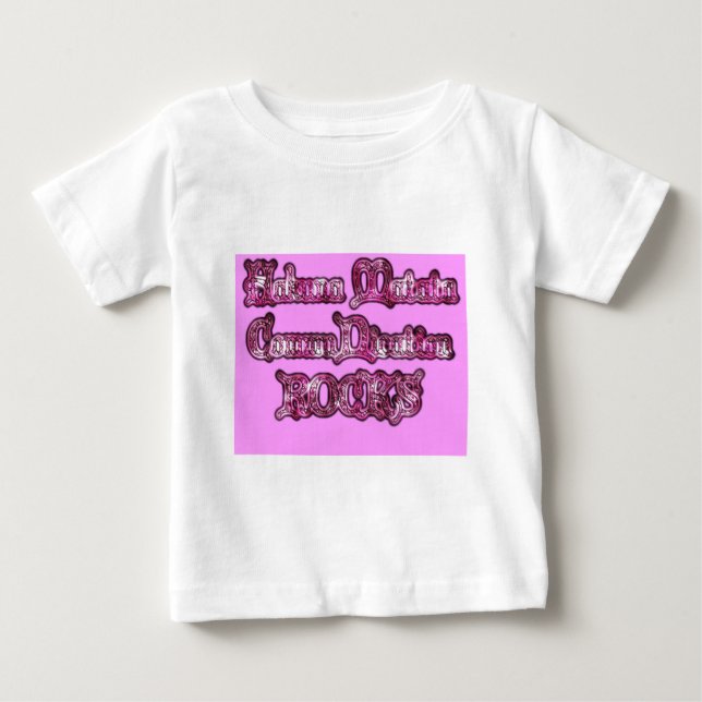 Hakuna Matata Communication ROCKS Art Print Baby T-shirt (Vorderseite)