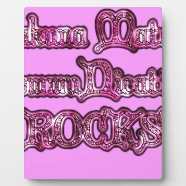 Hakuna Matata Communication ROCKS Art Print Fotoplatte (Vorderseite)