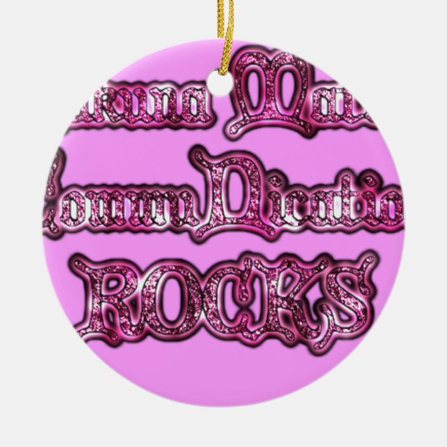 Hakuna Matata Communication ROCKS Art Print Keramikornament (Vorne)