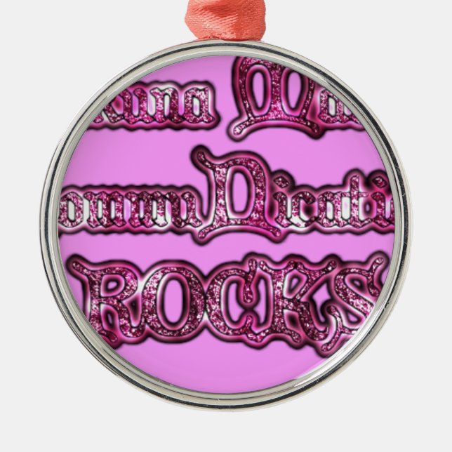Hakuna Matata Communication ROCKS Art Print Ornament Aus Metall (Vorne)