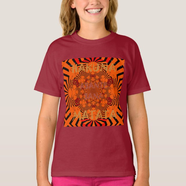 Hakuna Matata Einzigartiges Dankeschön T-Shirt (Vorderseite)