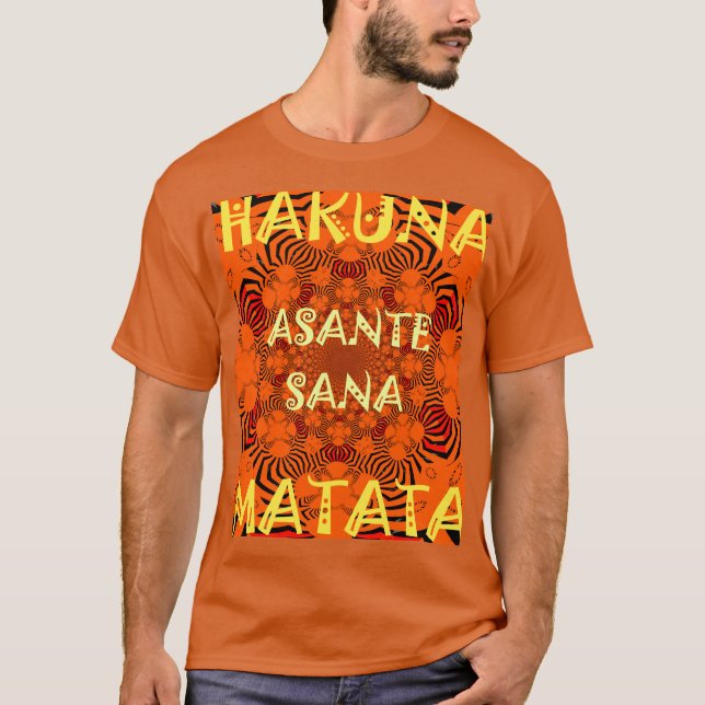 Hakuna Matata Einzigartiges Dankeschön T-Shirt (Vorderseite)