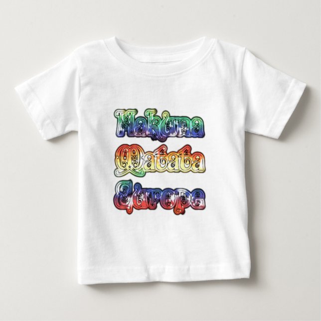 Hakuna Matata Europe Art Print/Graphic Baby T-shirt (Vorderseite)