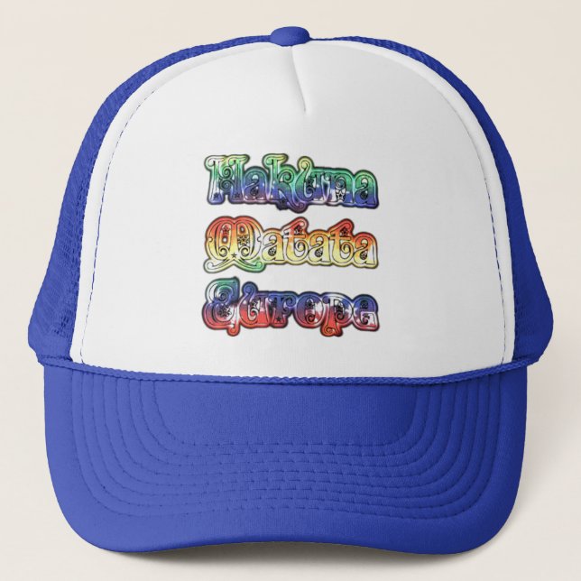 Hakuna Matata Europe Art Print/Graphic Truckerkappe (Vorderseite)