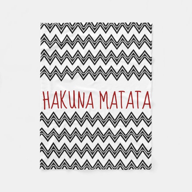 HAKUNA MATATA FLEECEDECKE (Vorderseite)