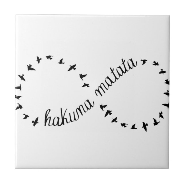Hakuna Matata Fliese (Vorderseite)