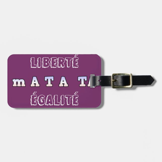 Hakuna Matata Frankreich Art Print/Graphic Gepäckanhänger (Vorderseite horizontal)