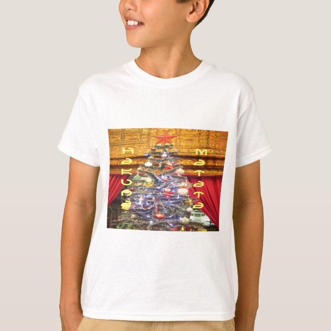 Hakuna Matata Frohe Weihnachten & ein glückliches  T-Shirt (Vorderseite)