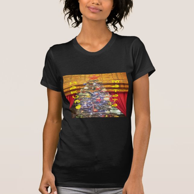 Hakuna Matata Frohe Weihnachten & ein glückliches  T-Shirt (Vorderseite)
