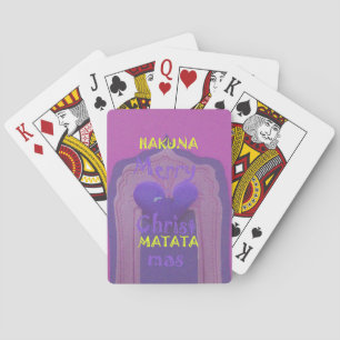 Hakuna Matata Frohe Weihnachten Liebe Design.jpg Spielkarten