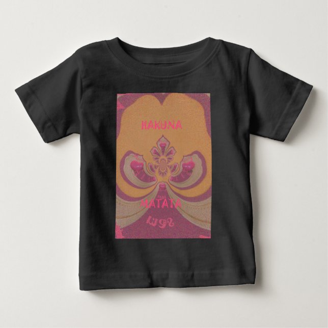 Hakuna Matata Frohe Weihnachten schöne Herzen Desi Baby T-shirt (Vorderseite)