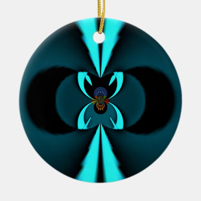 Hakuna Matata gibt Blue Shield Keramik Ornament (Vorne)