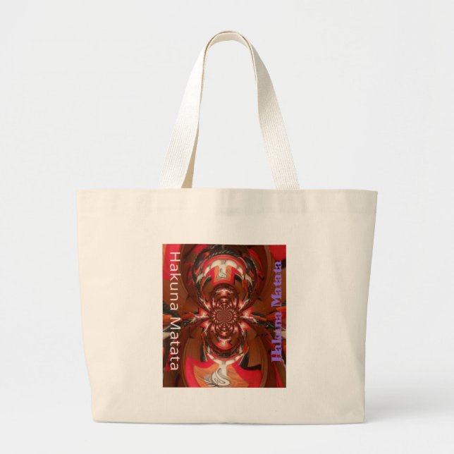 Hakuna Matata gibt Haloween Special Red Jumbo Stoffbeutel (Vorne)