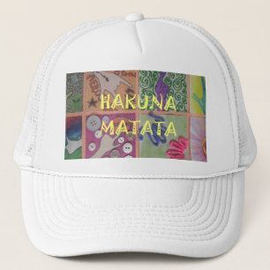 Hakuna Matata gibt Inspiriertes grafisches Textdes Truckerkappe